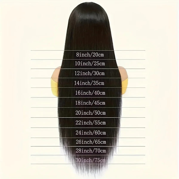 42 Inch 250 Density Bone Straight 13X6 Hd Lace Frontal Wig 13X4 Transparent Lace Front Pre Plucked 100% Human Hair For Women