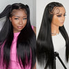 42 Inch 250 Density Bone Straight 13X6 Hd Lace Frontal Wig 13X4 Transparent Lace Front Pre Plucked 100% Human Hair For Women