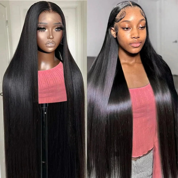 42 Inch Bone Straight Lace Front Human Hair Wig 360 Full Lace Wig Brazilian Pre Plucked 13x6 13x4 Hd Lace Frontal Wig For Women