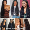Human Hair Bulk For Braiding 2 Bundles Deep Wave Human Hair Extensions Human Braiding Hair For Boho Braids Water Wave Curly Hair