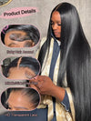 30 40 Inch Bone Straight 13x4 13x6 Transparent HD Lace Front Wig Brazilian Human Hair 300% Density Pre Plucked For Black Women