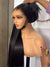 13x6 Hd Transparent Straight Lace Frontal Human Hair Wigs Brazilian Remy Pre Plucked Bone Straight 13x4 Lace Front Wig For Women