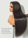 13x6 Hd Transparent Straight Lace Frontal Human Hair Wigs Brazilian Remy Pre Plucked Bone Straight 13x4 Lace Front Wig For Women