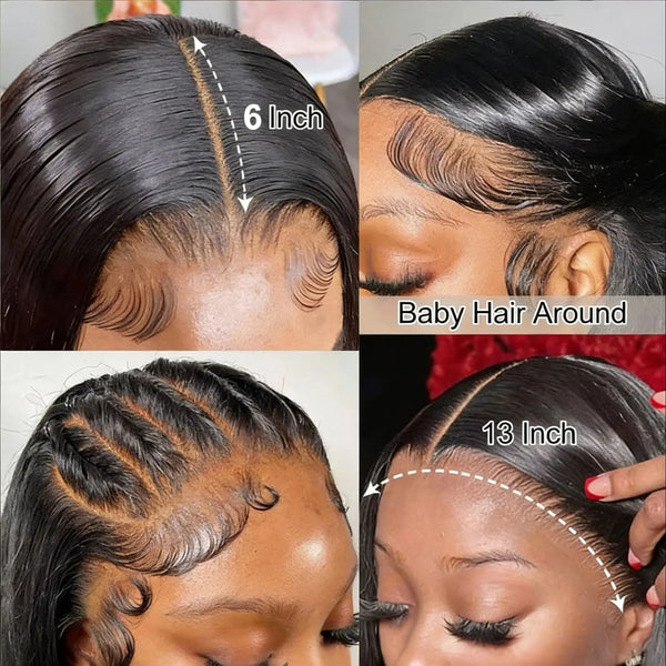 13x6 Lace Front Human Hair Wigs 30 42 Inch Straight Human Hair Wigs Transparent Brazilian Wigs Human Hair For Women Pre Plucked