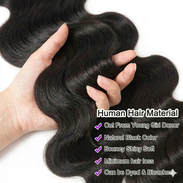 30 40 Inch Body Wave Bundles Human Hair Brazilian Virgin Weave Hair 3 4Pcs Unprocessed 16A Raw Hair Bundles Extensions For Women