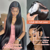 13x6 Hd Transparent Straight Lace Frontal Human Hair Wigs Brazilian Remy Pre Plucked Bone Straight 13x4 Lace Front Wig For Women