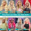 613 13x6 Lace Front Wig Human Hair Body Wave Blonde Lace Frontal Wigs for Women 220 Density Natural Hairline With Baby Hair