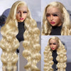613 13x6 Lace Front Wig Human Hair Body Wave Blonde Lace Frontal Wigs for Women 220 Density Natural Hairline With Baby Hair